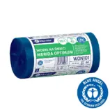 Niebieskie worki na śmieci 35 l HDPE/LDPE, rolka 50 sztuk