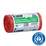 Czerwone worki na odpady medyczne 35 l HDPE/LDPE rolka 50 szt
