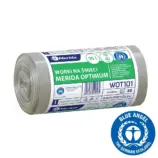 Bezbarwne worki na śmieci 35 l HDPE/LDPE w rolce 50 szt.