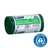 Zielone worki na śmieci 35 l HDPE/LDPE, rolka 50 sztuk