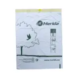 Pojedynczy biały worek na śmieci 40x50 cm z taśmą ściągającą perfumowany