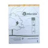 Pojedynczy biały worek 45x55 cm z taśmą ściągającą perfumowany