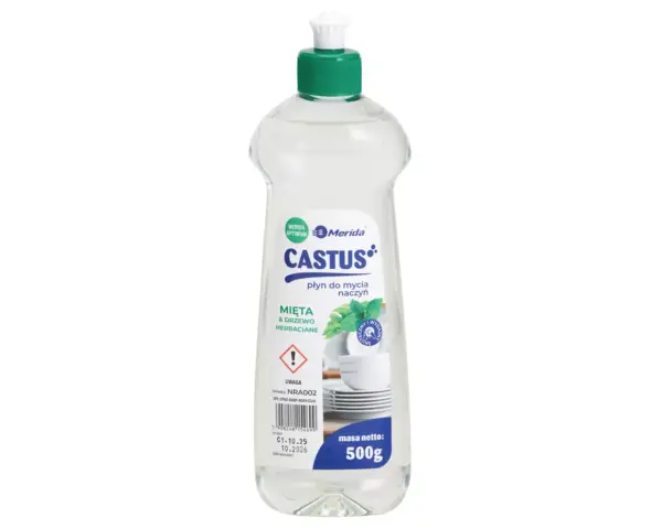 Płyn do mycia naczyń Merida Castus o zapachu mięty, butelka 500 g