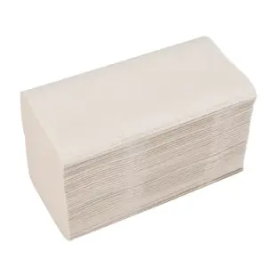 Serwetki gastronomiczne dwuwarstwowe 24x16 cm piaskowe z recyklingu 6000 szt.