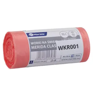Czerwone worki na śmieci HDPE 15 l do segregacji odpadów medycznych