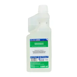 Płyn do mycia i dezynfekcji, Polana Lobbo, koncentrat, butelka 1000 ml z miarką dozującą
