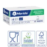 Białe dwuwarstwowe ręczniki papierowe w roli MERIDA OPTIMUM AUTOMATIC MAXI ECOLABEL