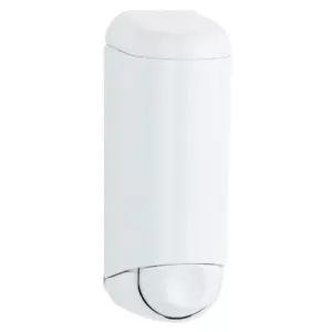 Dozownik mydła w płynie MINI 170 ml, biały, tworzywo, zamykany na kluczyk