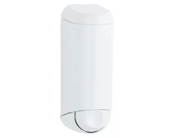 Dozownik mydła w płynie MINI 170 ml, biały, tworzywo, zamykany na kluczyk
