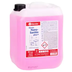 Płyn do mycia łazienek Merida Nano Sanitin Plus, koncentrat, kanister 10 l