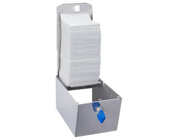 Pojemnik na papier toaletowy w listkach, MERIDA STELLA DIAMOND LINE, pojemność do 450 szt. Pojemnik na papier toaletowy w listkach, MERIDA STELLA DIAMOND LINE, pojemność do 450 szt.