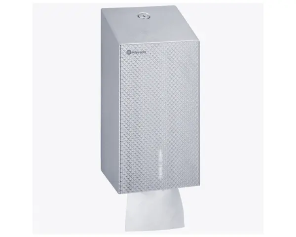 Pojemnik na papier toaletowy w listkach, MERIDA STELLA DIAMOND LINE, pojemność do 450 szt. Pojemnik na papier toaletowy w listkach, MERIDA STELLA DIAMOND LINE, pojemność do 450 szt.