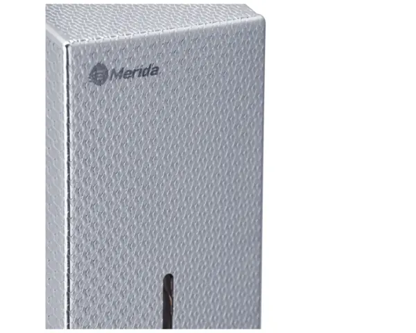Pojemnik na papier toaletowy w listkach, MERIDA STELLA DIAMOND LINE, pojemność do 450 szt. Pojemnik na papier toaletowy w listkach, MERIDA STELLA DIAMOND LINE, pojemność do 450 szt.