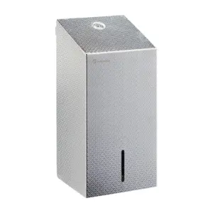 Pojemnik na papier toaletowy w listkach, MERIDA STELLA DIAMOND LINE, pojemność do 450 szt.