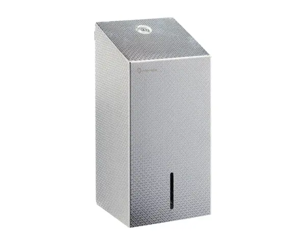 Pojemnik na papier toaletowy w listkach, MERIDA STELLA DIAMOND LINE, pojemność do 450 szt. Pojemnik na papier toaletowy w listkach, MERIDA STELLA DIAMOND LINE, pojemność do 450 szt.