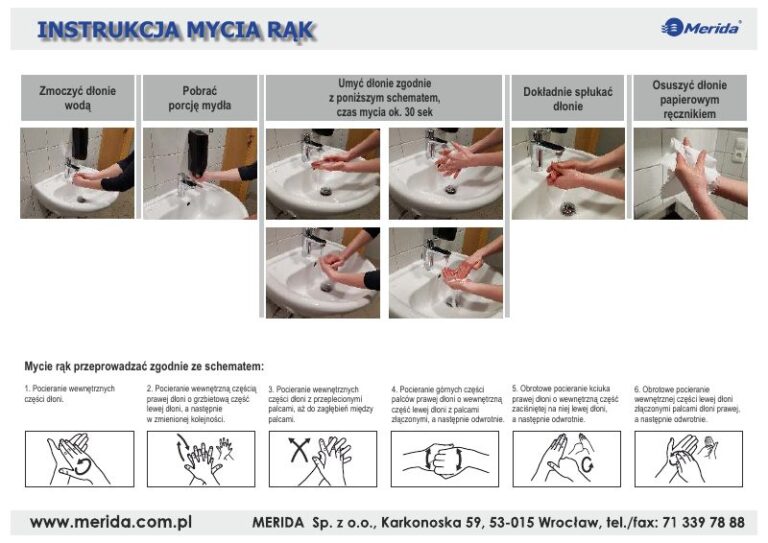 Okładka: Instrukcja mycia rąk